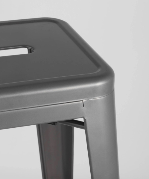 Стул барный TOLIX серебристый матовый