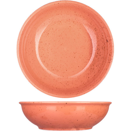 Салатник «Лайфстиль»; фарфор; D=21см; терракот