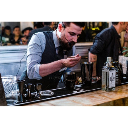 Ложка барная Lumian с мадлером 28 см черный