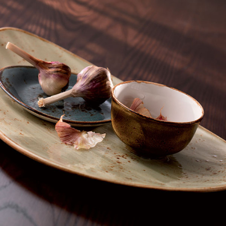 Тарелка пирожковая «Крафт»; фарфор; D=15.5,H=2,L=15.5,B=13см; синий