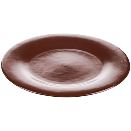 Тарелка  мелкая «Шоколад»; фарфор; D=20,H=2см; тем.корич.