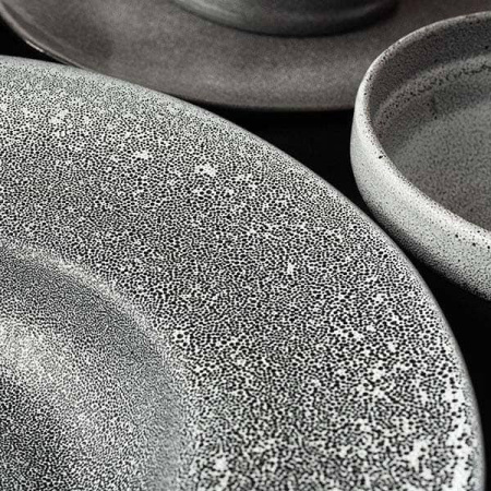 Тарелка для пасты «Млечный путь»; фарфор; 500мл; D=31,H=5см; черный