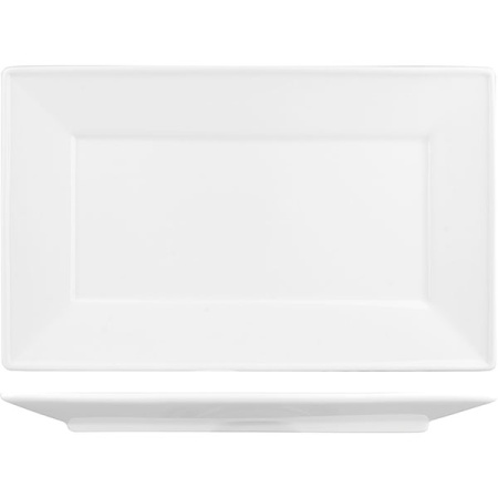 Блюдо прямоуг. «Кунстверк»; фарфор; H=3,L=36.2,B=24см; белый