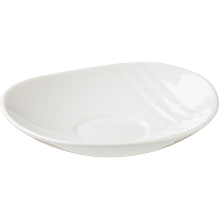 Блюдце «Органикс»; фарфор; D=15,H=2.5см; белый