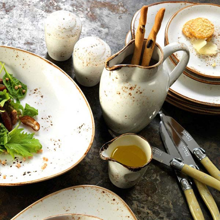 Кувшин «Крафт»; фарфор; 0.6л; D=95,H=147,L=134мм; белый