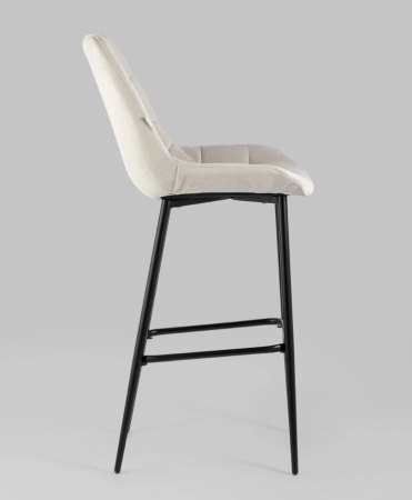 Стул барный Флекс велюр бежевый