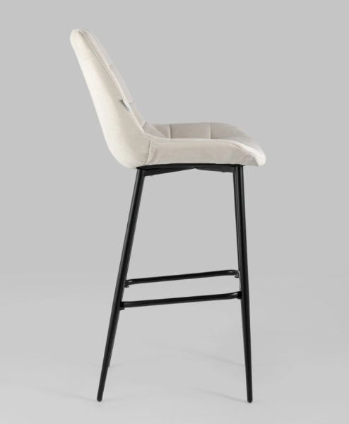 Стул барный Флекс велюр бежевый
