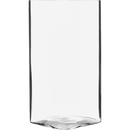 Ваза для цветов квадр.; стекло; H=27.5,L=15,B=15см; прозр.