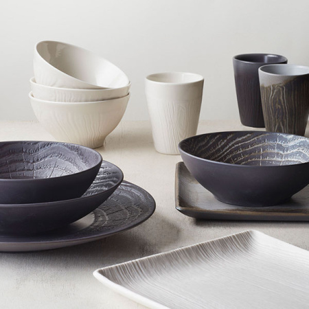 Салатник «Арборесценс» цвет-лакрица; фарфор; 175мл; D=14,H=3.2см