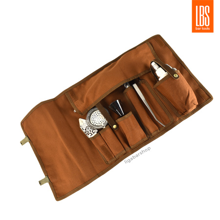 Сумка-скрутка LBS для барного инвентаря, коричневый