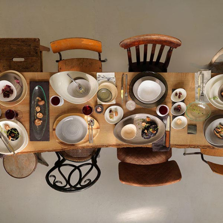 Салатник с волн.краями стиролакрилонитрил; 4000мл; H=8,L=33,B=26.5см; прозр.