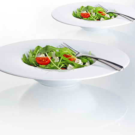 Тарелка для пасты «С-Класс»; фарфор; 450мл; D=27/15,H=5см; белый