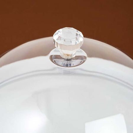 Крышка для тарелки; поликарбонат; D=25,H=13.5см; прозр.