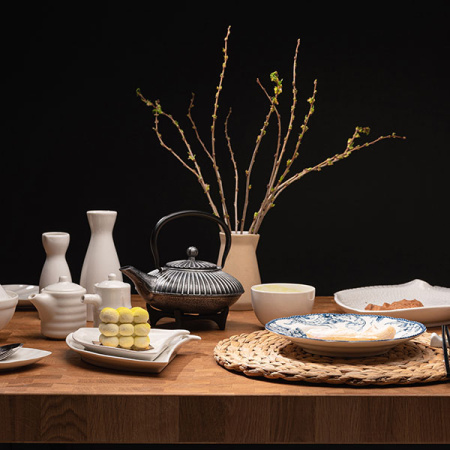 Бутылка для саке «Кунстверк»; фарфор; 250мл; D=75,H=165мм; белый