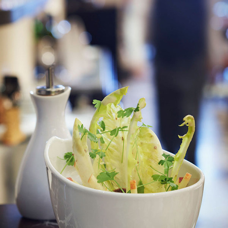 Салатник «Импульс»; фарфор; 250мл; H=9,L=12,B=10см; белый