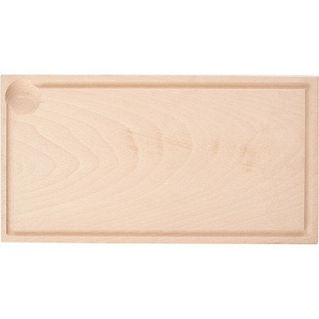 Доска для стейка; бук; H=20,L=410,B=210мм; бежев.