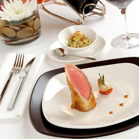 Тарелка квадратная «Монако Вайт»; фарфор; H=1.5,L=18,B=18см; белый