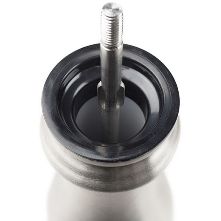 Мельница для соли «Париж»; металл; D=7,H=30см; серебрист.