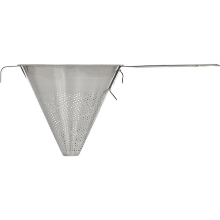 Дуршлаг; сталь нерж.; D=18,H=18,L=39см; металлич.