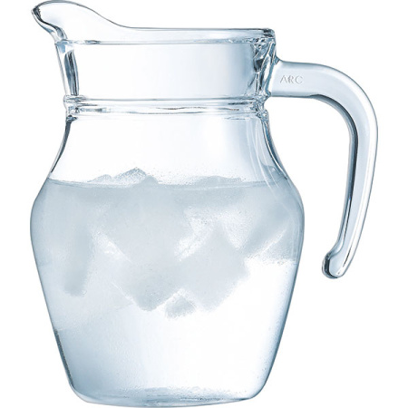 Кувшин «Брок»; стекло; 0.5л; D=75,H=140,B=120мм; прозрачный