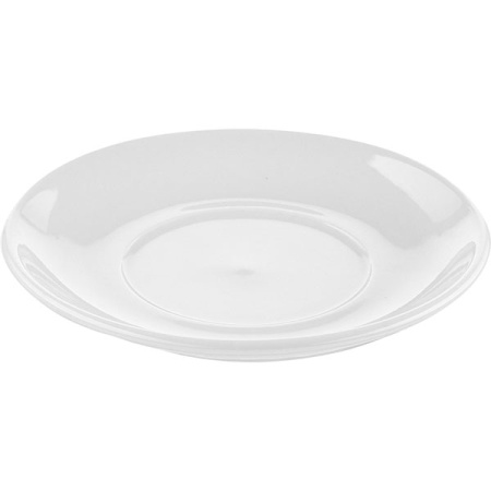 Блюдце для бульон.чашки арт.фк376 «Коллаж»; фарфор; D=15.5см; белый