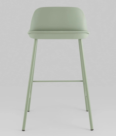 Стул полубарный Mist серо-зеленый