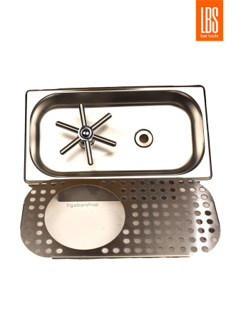 Ринзер LBS встраиваемый с каплесборником 325x160x65 мм