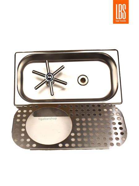 Ринзер LBS встраиваемый с каплесборником 325x160x65 мм