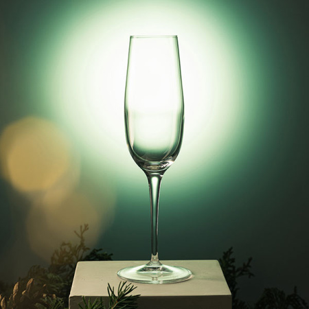 Бокал-флюте «Пэлас»; хр.стекло; 235мл; D=45/73,H=240мм; прозр.