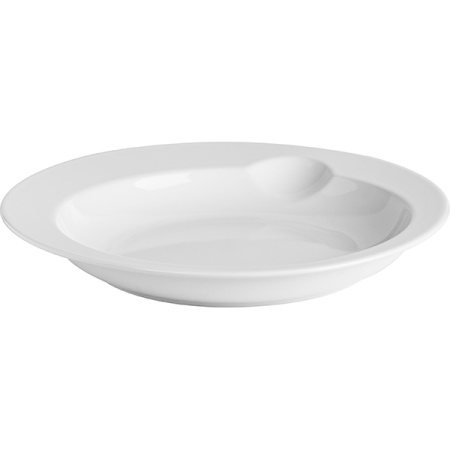 Тарелка глубокая «Бистро»; фарфор; 600мл; D=26,H=3.5см; белый