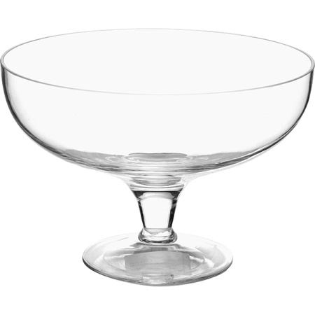 Ваза для фруктов; стекло; D=20.5,H=13.5см; прозр.