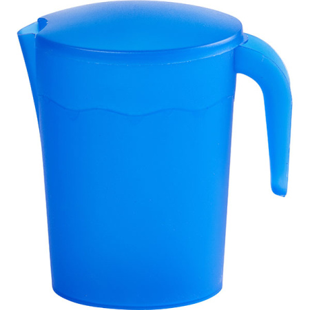 Кувшин с крыш.; пластик; 2л; D=120,H=210,L=205мм; синий