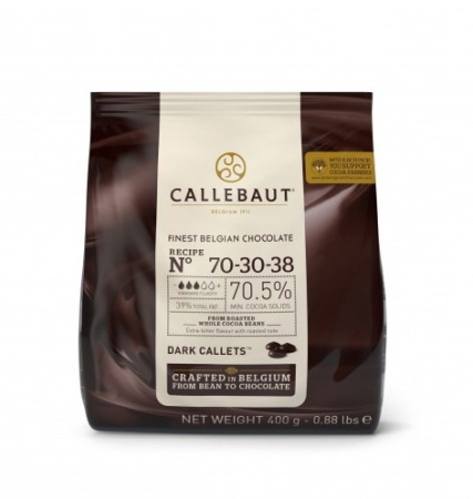 Горький шоколад Barry Callebaut в галетах 70,5%