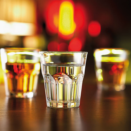 Фото Стопка «Гранити»; стекло; 45мл; D=48,H=55мм; прозр. Стопка «Гранити»; стекло; 45мл; D=48,H=55мм; прозр.