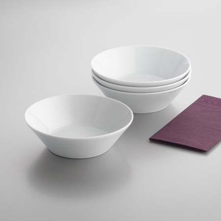 Салатник «Опшенс»; фарфор; D=14см; белый