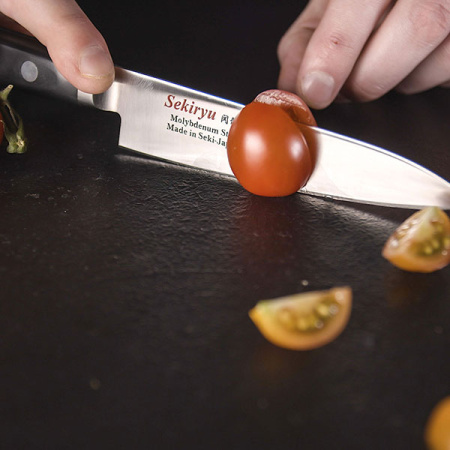 Нож кухонный «Осака» односторонняя заточк; сталь нерж.,полиоксиметилен; L=23.5/12см