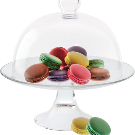 Крышка д/тортовницы «Сан Марко»; стекло; D=11,H=10см; прозр.