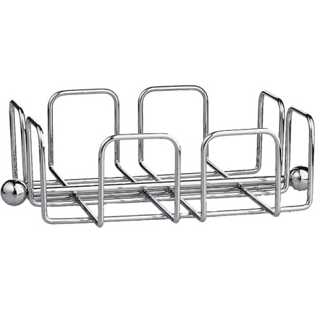 Салфетница; хром; H=6.5,L=19,B=19см; металлич.