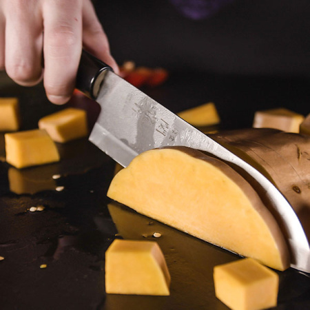 Нож кухонный «Киото» двусторонняя заточка; сталь нерж.,дерево; L=29.5/16.5см