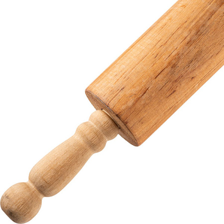 Скалка с вращ.ручкой; бук; D=5,L=60/40см; св. дерево