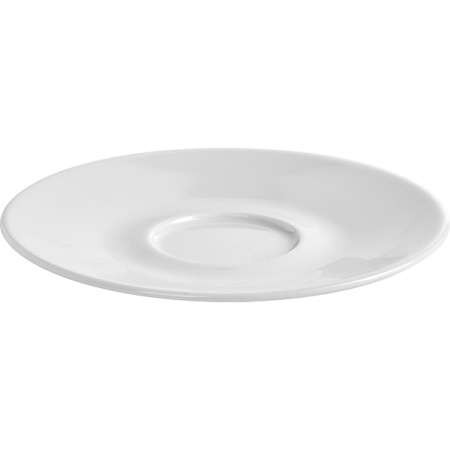 Блюдце «Паула»; фарфор; D=17,H=2см; белый