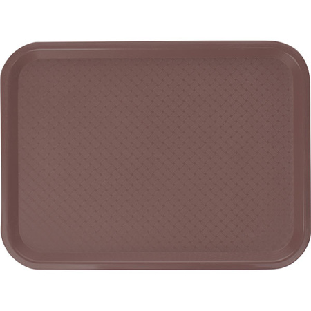 Поднос для Фаст Фуд; пластик; H=2,L=41,B=30см; коричнев.