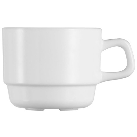 Чашка кофейная Ресторан, 130 мл, стекло, белый