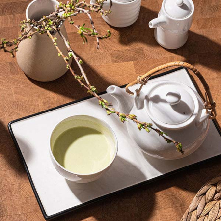 Соусник «Бамбук»; фарфор; 120мл; D=5.5/8,H=9.5см; белый