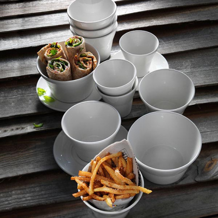 Салатник «Лив»; фарфор; 200мл; D=9,H=8см; белый