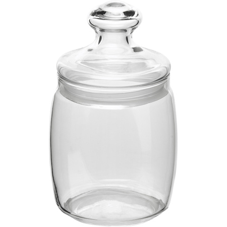 Банка с крышкой «Чешни»; стекло,резина; 920мл; D=9.4,H=18.5см; прозр.