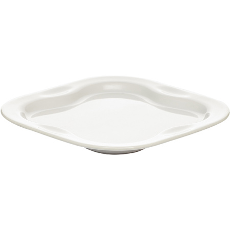 Тарелка квадратная; фарфор; L=17,B=17см; белый