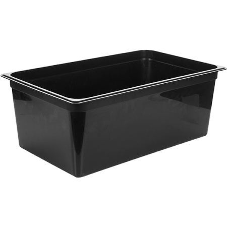 Гастроемкость (1/1); полипроп.; 26.2л; H=20,L=53,B=32.5см; черный