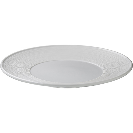 Тарелка «Граффити»; фарфор; D=32см; белый