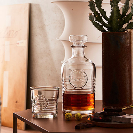 Штоф «Оффисина 1825»; стекло; 1000мл; D=105,H=237мм; прозр.